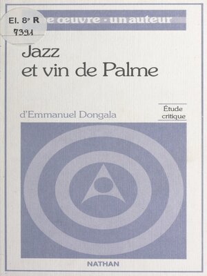 cover image of Jazz et vin de palme, de Emmanuel Boundzéki Dongala